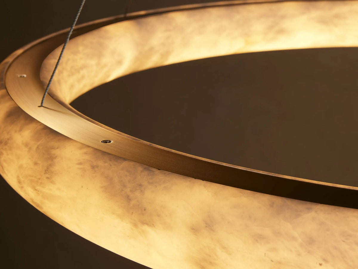 Alabaster Chandelier Halo LED Ring — product view 11