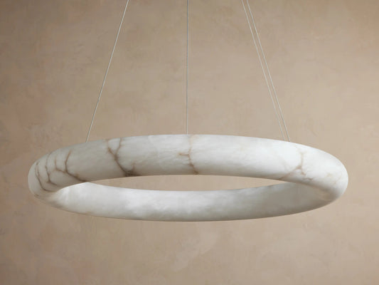 Alabaster Chandelier Halo LED Ring — product view 2