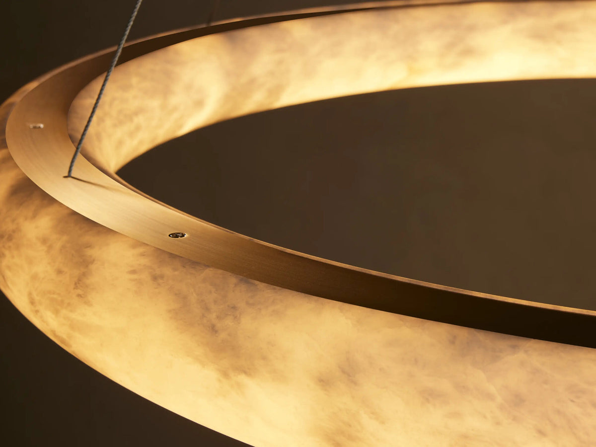 Alabaster Chandelier Halo LED Ring — product view 4