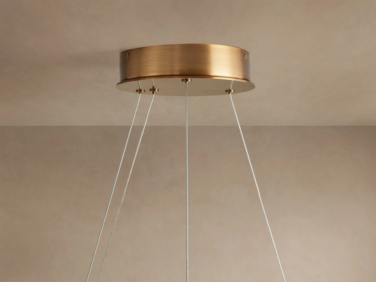 Alabaster Chandelier Halo LED Ring — product view 5