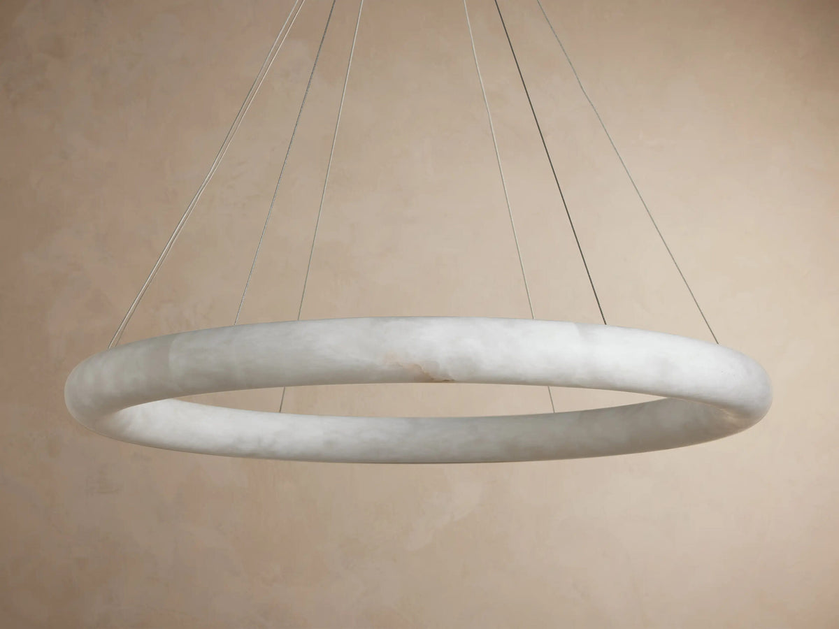 Alabaster Chandelier Halo LED Ring — product view 8