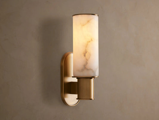 Harlin Alabaster Sconce — product view 1