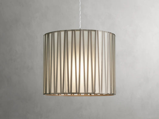 Jeunet Nickel Glass Pendant — product view 1