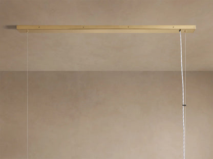 Brass Chandelier Rectangular Glass Light — product view 12