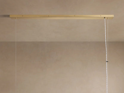Brass Chandelier Rectangular Glass Light — product view 8