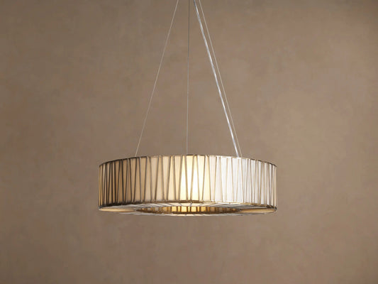 Brass Round Light Chandelier — product view 1