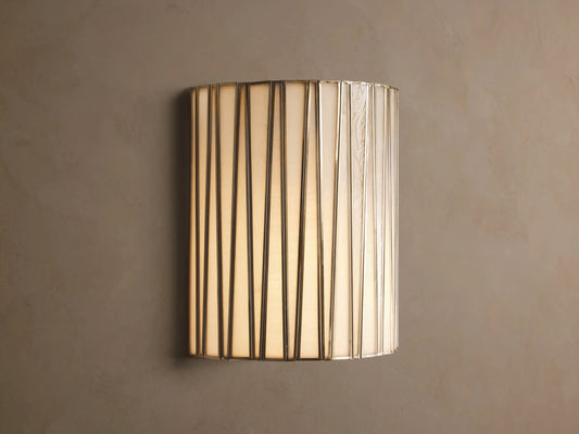 Brass Wall Sconce with Translucent Glass — product view 1
