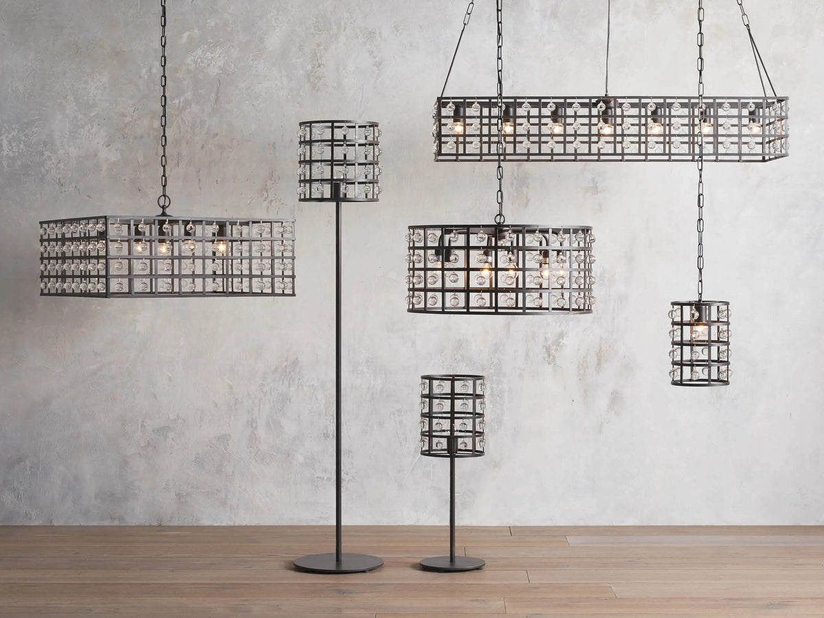 La Cage Iron Cage Pendant 8 Inch Bronze — product view 4