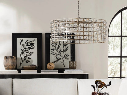 La Cage Iron Cage Chandelier 8 Light Silver Clay — product view 3