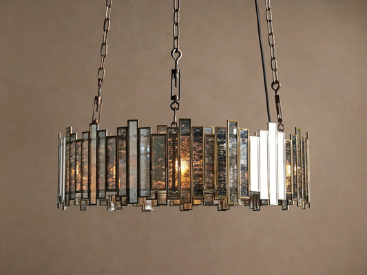 Laila Round Copper Light Chandelier — product view 1