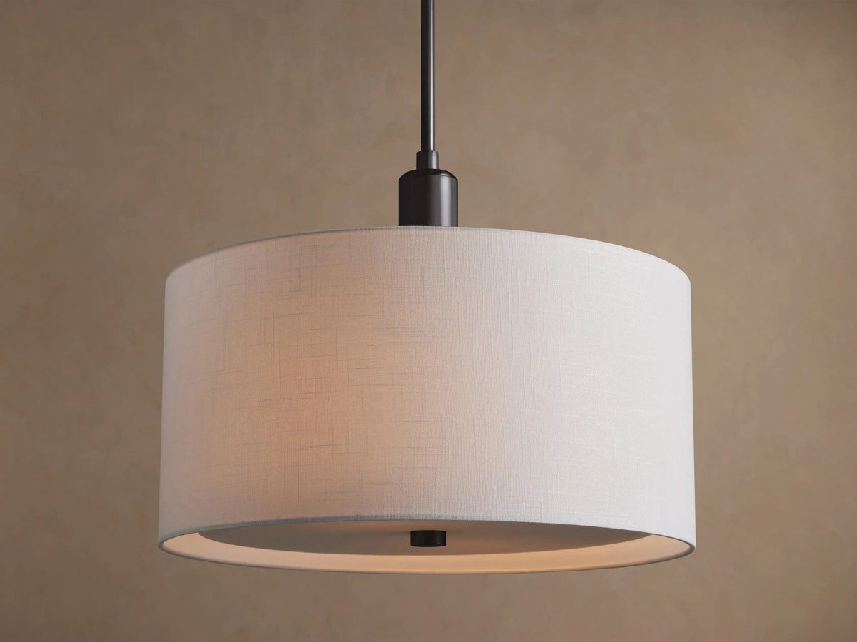 Linden Bronze Linen Pendant — product view 1