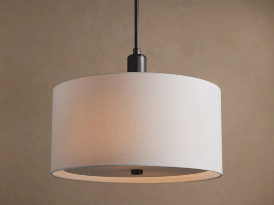 Linden Bronze Linen Pendant — product view 1