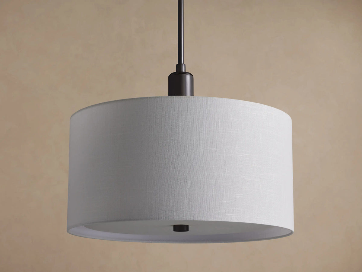 Linden Bronze Linen Pendant