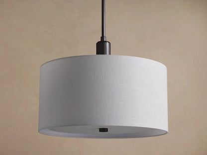 Linden Bronze Linen Pendant — product view 2