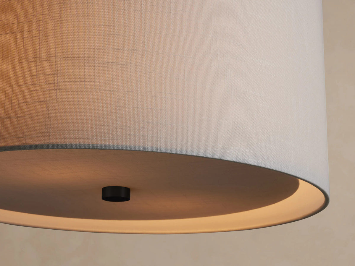 Linden Bronze Linen Pendant — product view 3