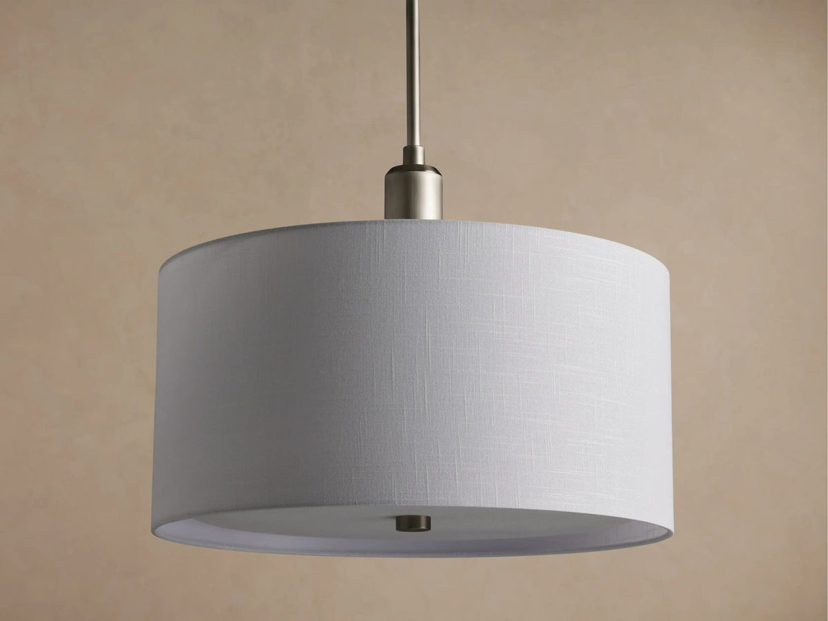 Linden Linen Pewter Pendant