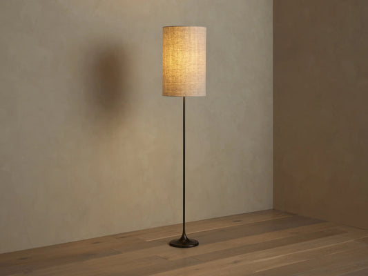 Lorelei Bronze Midcentury Iron Lamp Floor Light — product view 1