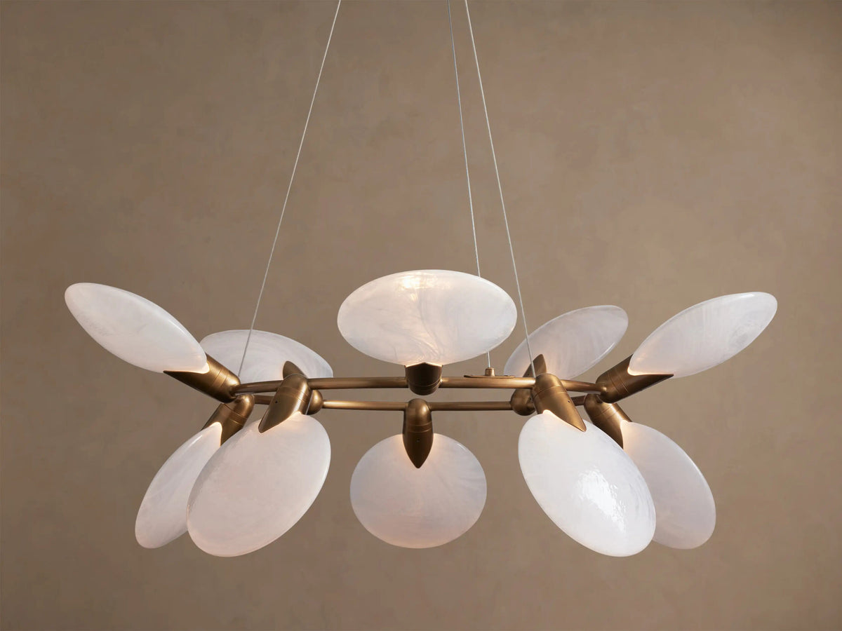 Glass Chandelier Lyla Round LED Chandelier — product view 1