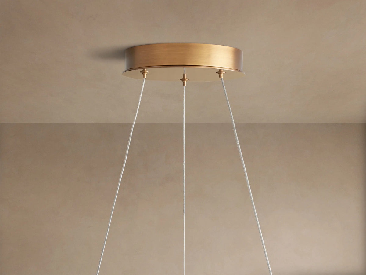 Glass Chandelier Lyla Round LED Chandelier — product view 4