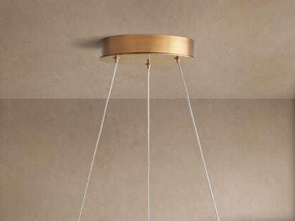 Glass Chandelier Lyla Round LED Chandelier — product view 4