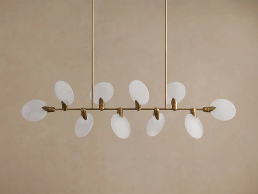 Lyla Glass Linear Light Chandelier — product view 2