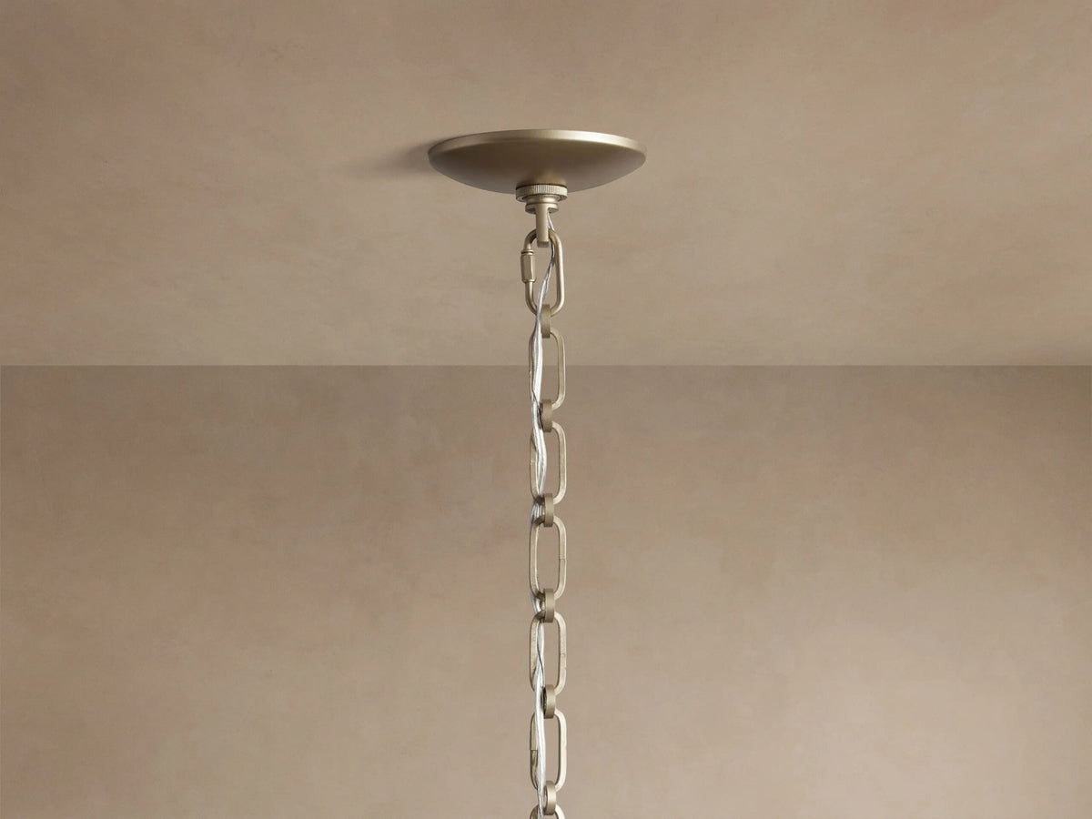 Margolis Glass Brass Pendant Light — product view 4