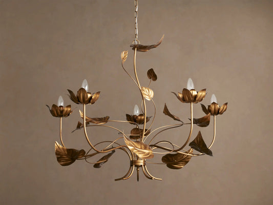Ninfea 49 Inch Iron Gold Chandelier — product view 1