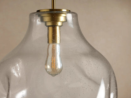 Modern Glass Pendant Organic 16 Inch Light — product view 3