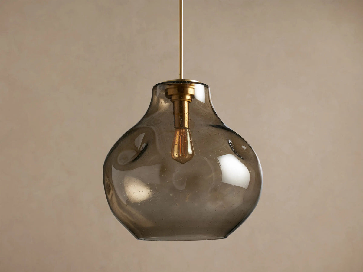 Modern Glass Pendant Organic 16 Inch Light — product view 6