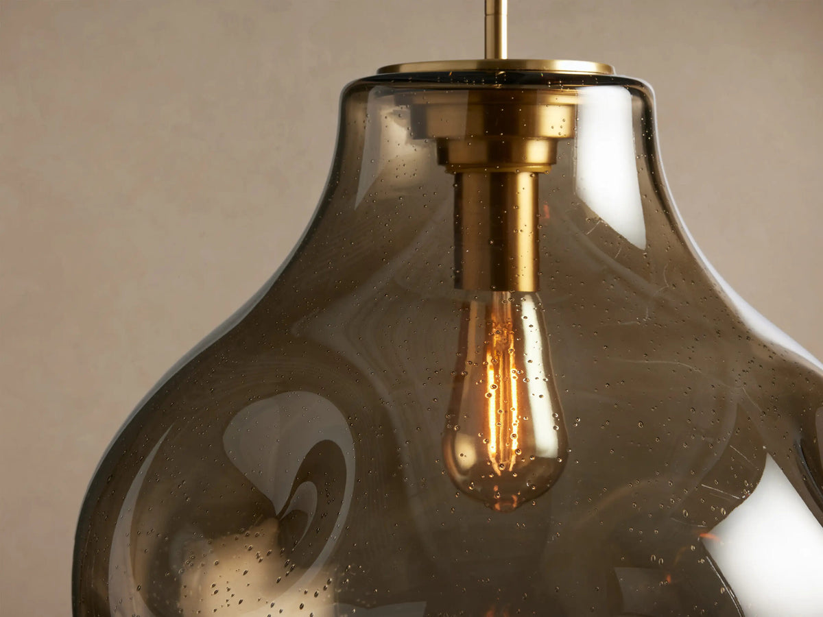 Modern Glass Pendant Organic 16 Inch Light — product view 7