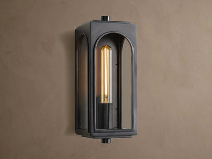 Palladian Brass Sconce with Arched Glass — product view 10