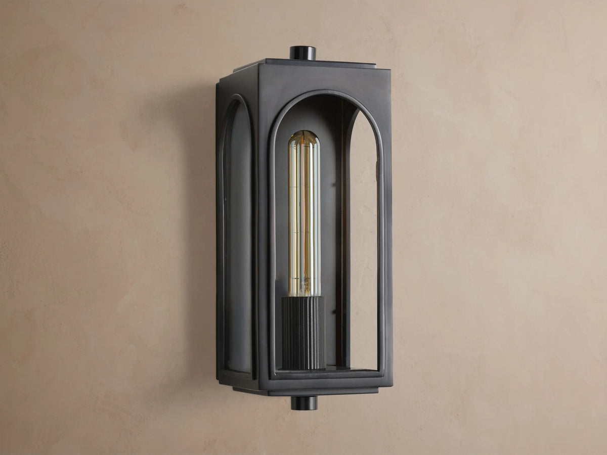 Palladian Brass Sconce with Arched Glass — product view 11