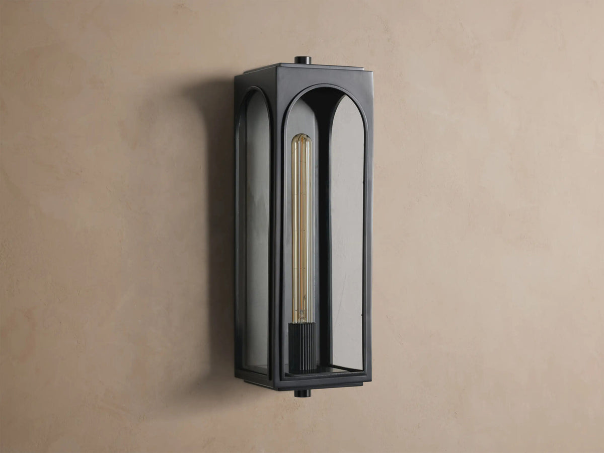 Palladian Brass Sconce with Arched Glass — product view 14