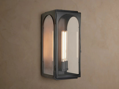 Palladian Brass Sconce with Arched Glass — product view 16