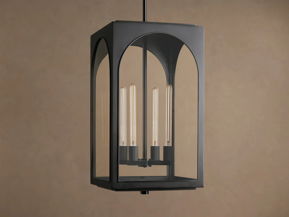 Palladian Brass Pendant Light 28 Inch Lantern — product view 1