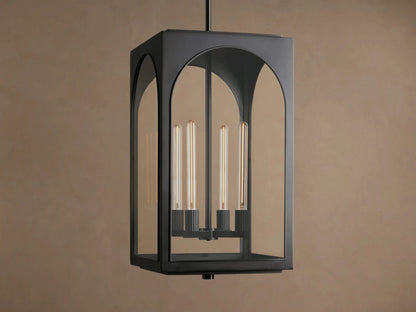 Palladian Brass Pendant Light 28 Inch Lantern — product view 1
