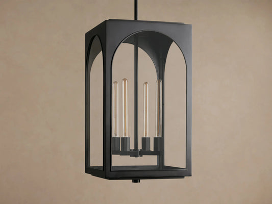 Palladian Brass Pendant Light 28 Inch Lantern — product view 2