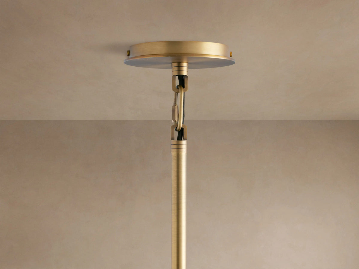 Palladian Brass Pendant Light 28 Inch Lantern — product view 8