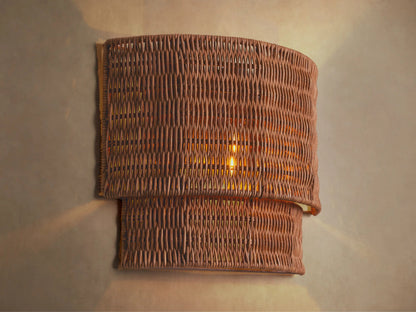 Paloma Rattan Wall Sconce — product view 1
