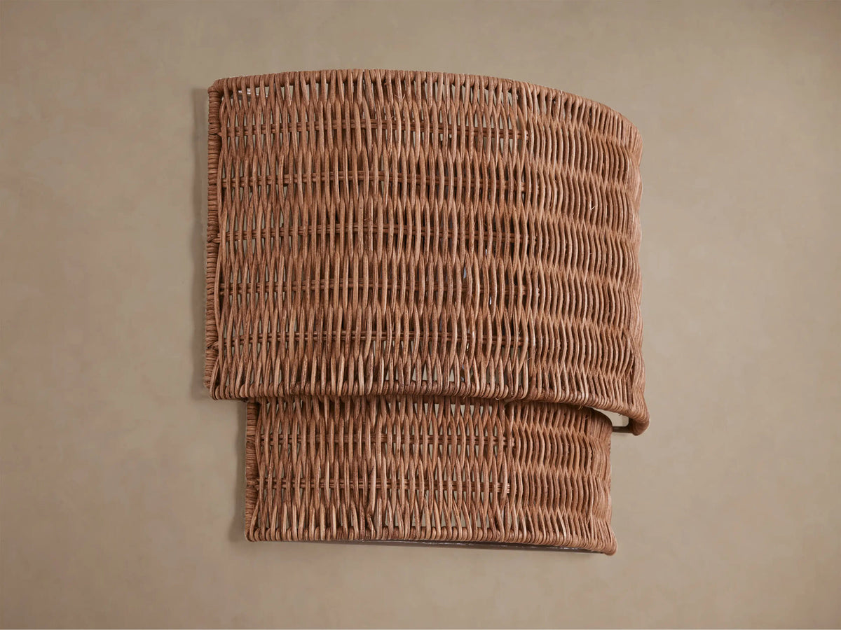 Paloma Rattan Wall Sconce — product view 2
