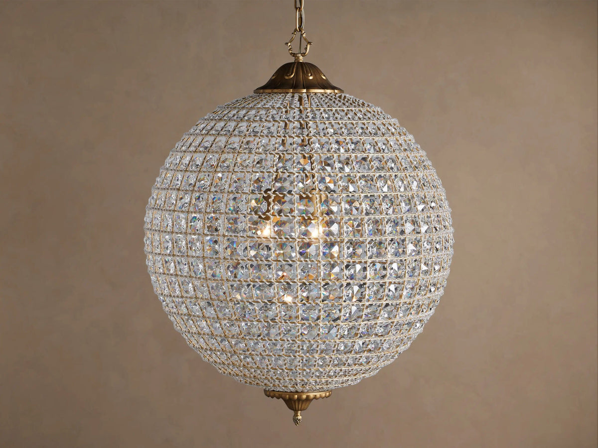 Crystal Globe Light Round Chandelier — product view 1