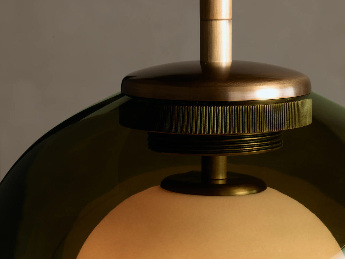 Romy Modern Glass Pendant 20 Inch Green — product view 11