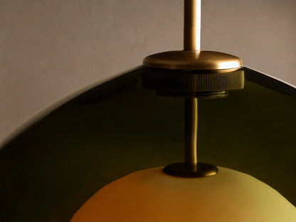 Romy Modern Glass Pendant 20 Inch Green — product view 4