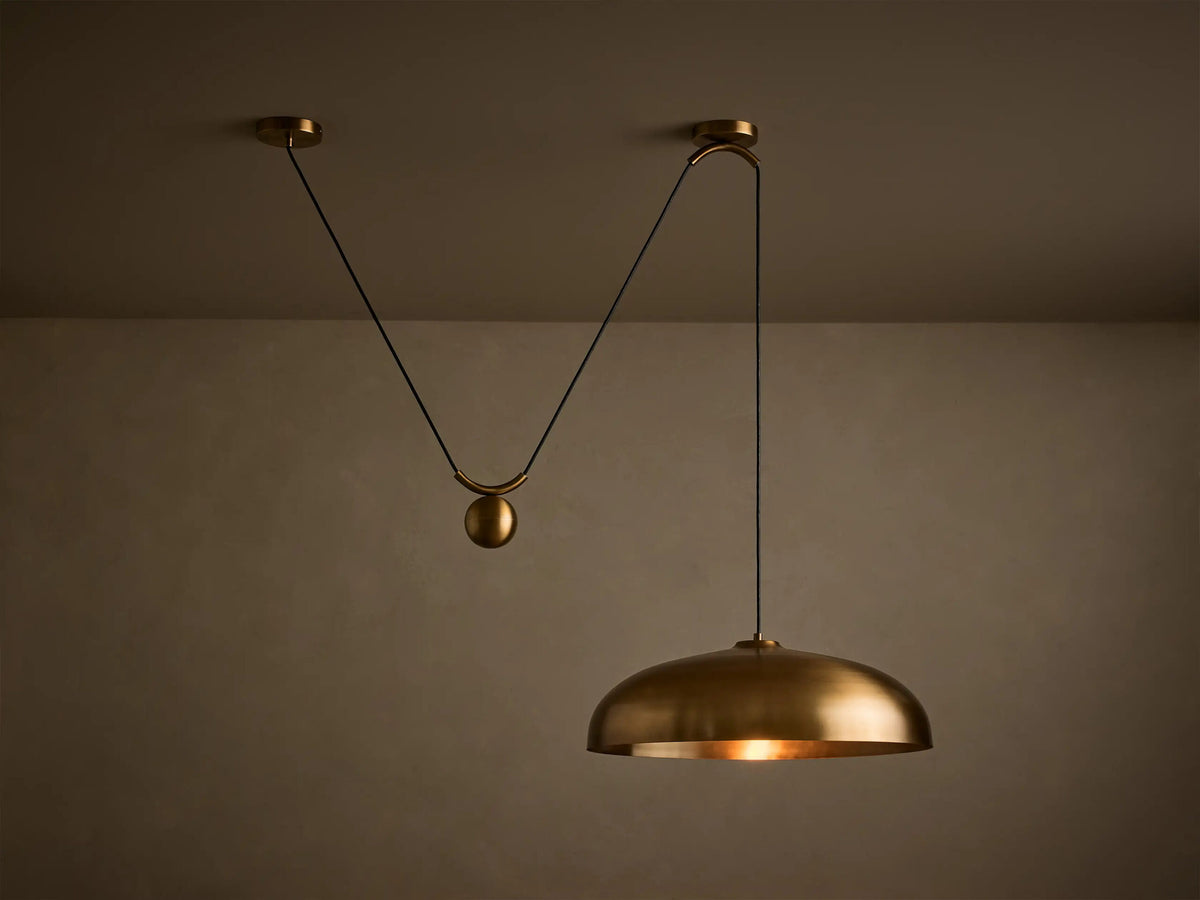 Sagamore Brass Pendant Light — product view 1