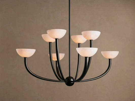 Saguaro Alabaster Chandelier in Bronze — product view 1