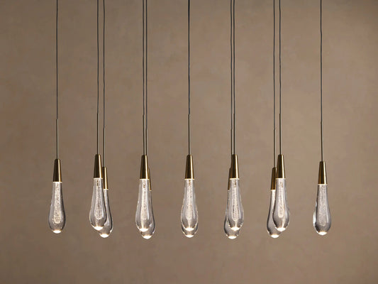Soltaire Linear Glass Light Chandelier — product view 1