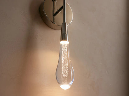 Soltaire Nickel Modern Sconce Double LED Wall Light — product view 4