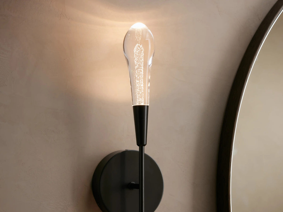 Brass LED Sconce Soltaire Double Wall Light — product view 7