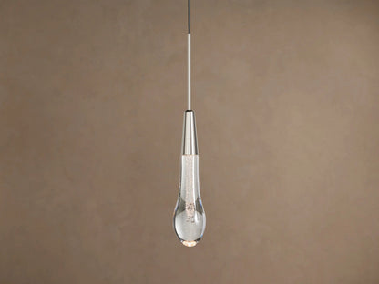 Soltaire Nickel Glass Pendant LED Light — product view 1