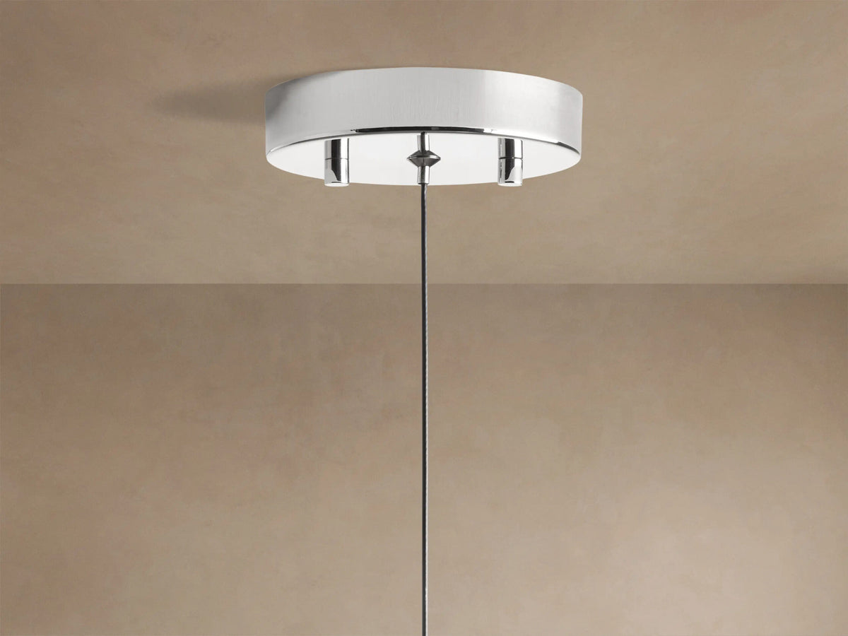 Soltaire Nickel Glass Pendant LED Light — product view 4